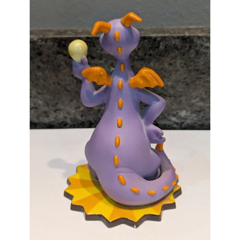Disney Parks Epcot Figment Figurine Statue Imagination Institute Light Bulb READ